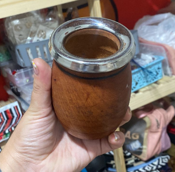 Mate de madera liso personalizado
